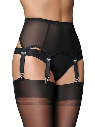 Retro Mesh 6 Straps Garter Belt: timeless style reimagined