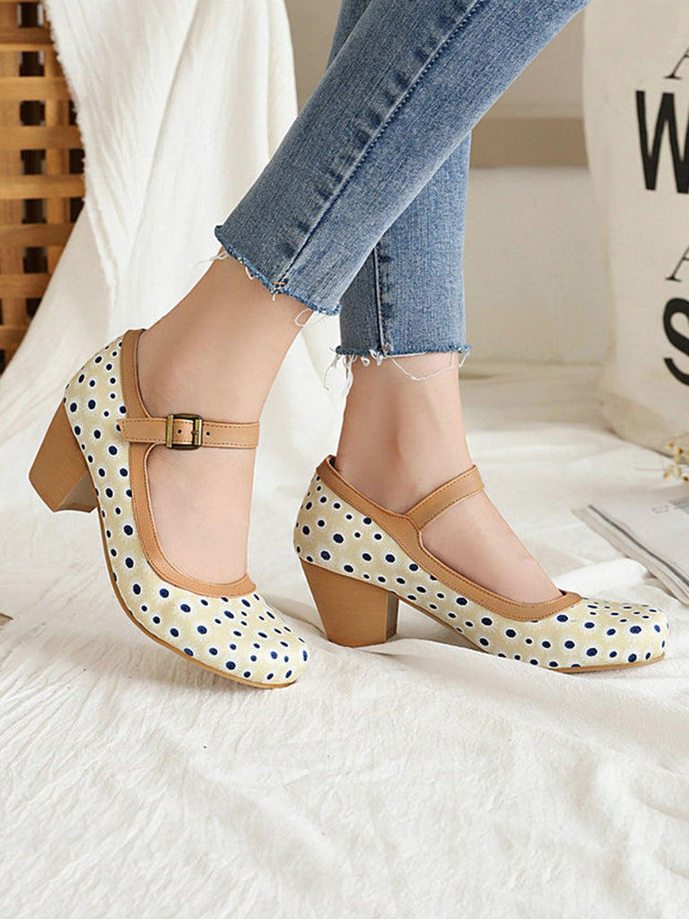 Retro Mid Heels Mary Jane Shoes: timeless style reimagined