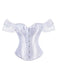 Retro Off-shoulder Lace Solid Corset: timeless style reimagined