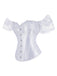 Retro Off-shoulder Lace Solid Corset — vintage elegance for the modern woman