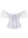 Retro Off-shoulder Lace Solid Corset: timeless style reimagined