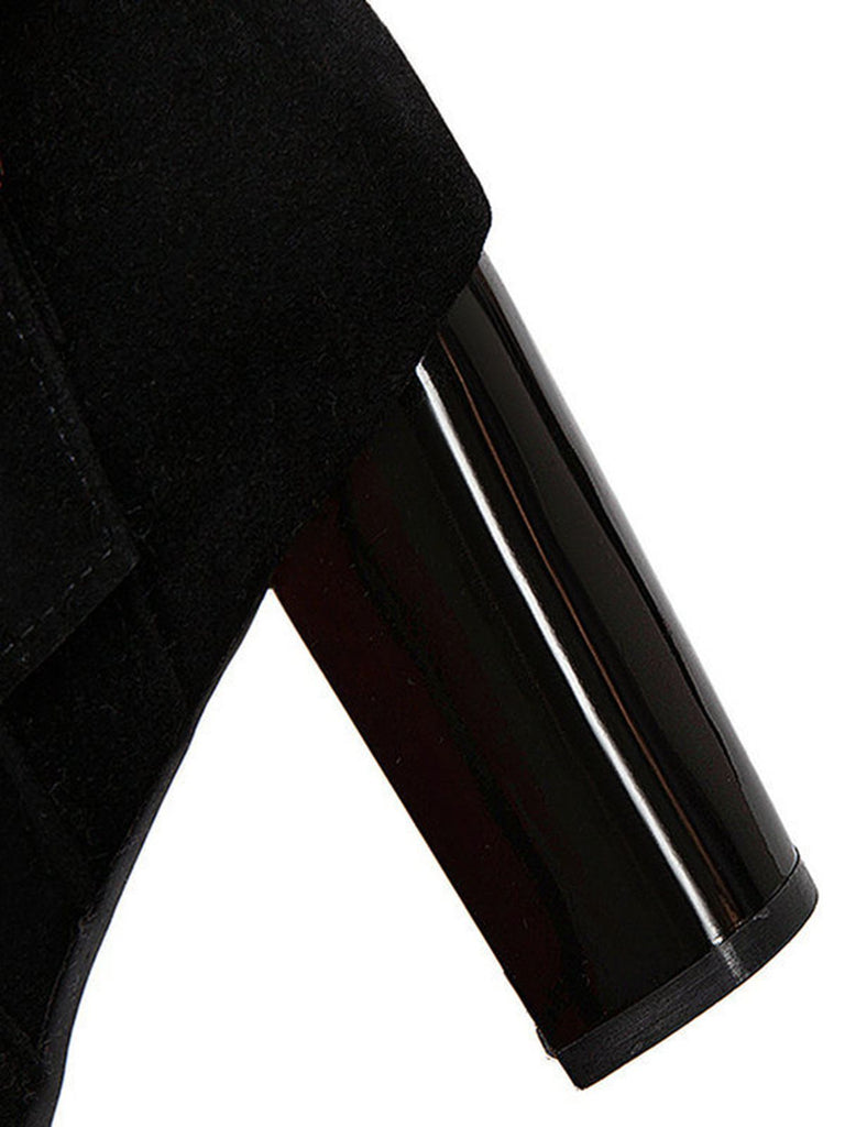 Retro Plus Velvet Chunky Heel Short Boots — vintage elegance for the modern woman
