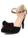 Retro Pointed Toe Bow High Heel Shoes: timeless style reimagined
