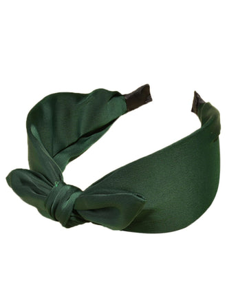Retro Solid Knotted Bowknot Headband: timeless style reimagined