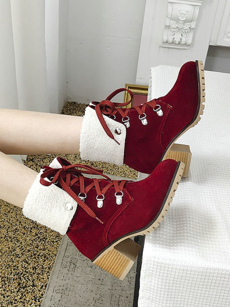 Retro Solid Lace-up Martin Boots: timeless style reimagined