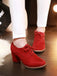Retro Solid Lace-up Thick Heel Shoes: timeless style reimagined