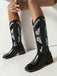 Retro Solid Leather Long Heel Boots, vintage fashion, retro style - perfect for women who love vintage and retro fashion