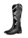 Retro Solid Leather Long Heel Boots, vintage fashion, retro style - perfect for women who love vintage and retro fashion