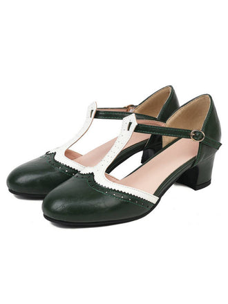 Retro Solid T-buckle Mary Jane shoes: timeless style reimagined