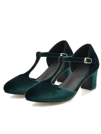 Retro T-Strap Mary Jane High Heel Shoes: timeless style reimagined