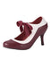 Retro Wine Lace-Up Stiletto Shoes, classic vintage style elegant retro fashion - Image 3