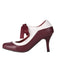 Retro Wine Lace-Up Stiletto Shoes, classic vintage style elegant retro fashion - Image 4