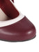 Retro Wine Lace-Up Stiletto Shoes, classic vintage style elegant retro fashion - Image 6