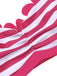 Rose Pink 1960s Stripes Halter Bikini Set - vintage fashion, retro style