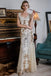 Apricot 1920s  Sequin Maxi Dress