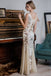Apricot 1920s  Sequin Maxi Dress