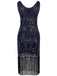 1920s Sequin Fringe Flapper Dress