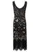 [US Warehouse] Gold 1920s Sequin Flapper Dress