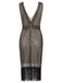 Apricot 1920s Sequin Fringe Flapper Dress