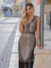 Apricot 1920s Sequin Fringe Flapper Dress