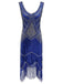 [Clearance] Blue 1920s Sequin Gatsby dress