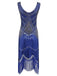 [Clearance] Blue 1920s Sequin Gatsby dress