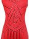 1920s Sequin Fringed Flapper Dresses