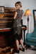 [US Warehouse] Gold 1920s Sequin Beaded Fringed Dress