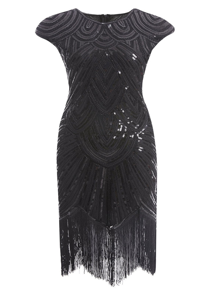 [US Warehouse] Plus Size 1920s Sequin Dress | Retro Stage