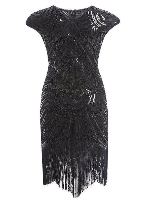 [US Warehouse] Plus Size 1920s Sequin Dress | Retro Stage