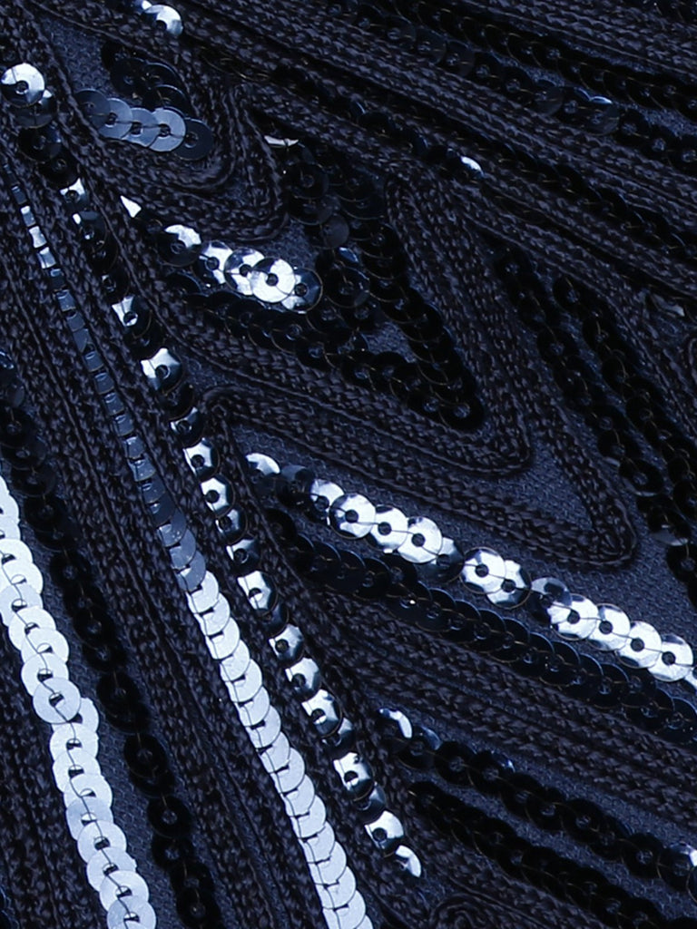 [US Warehouse] Blue 1920s Tassel Gatsby Flapper Dress