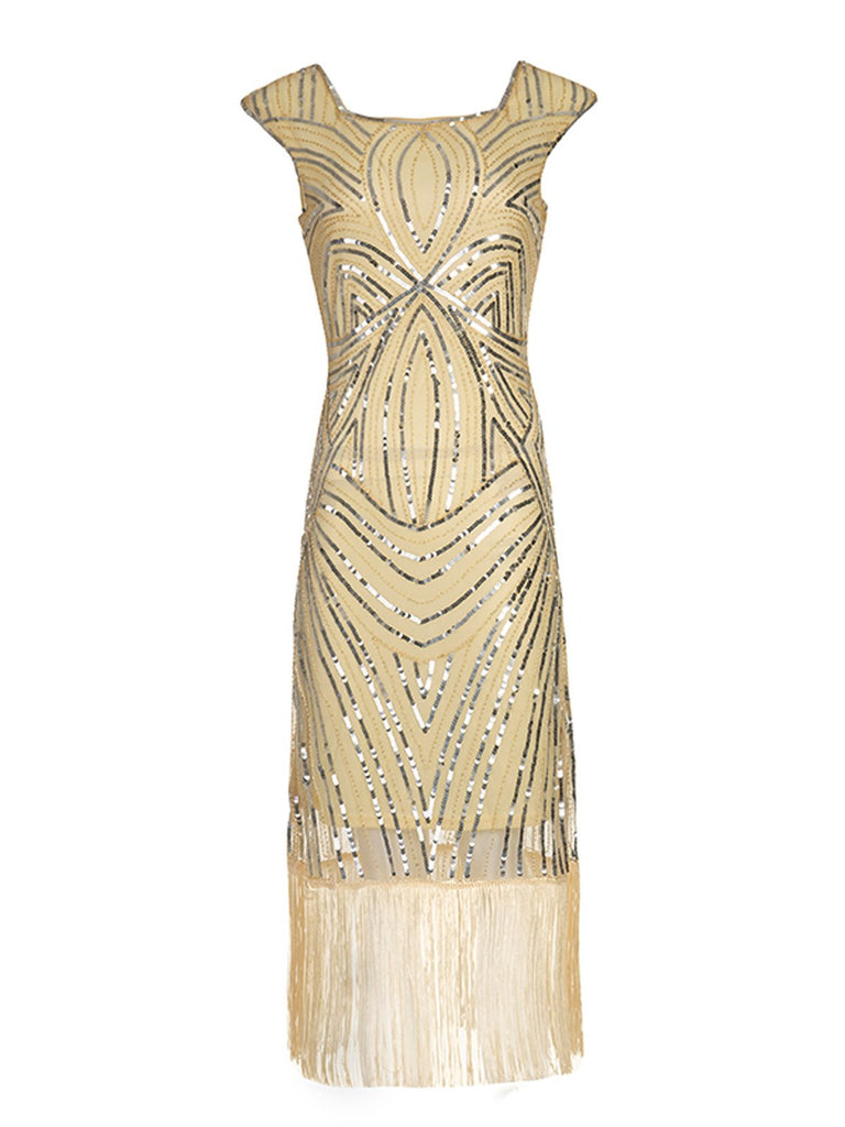 1920s Sequin Flapper Gatsby Dress