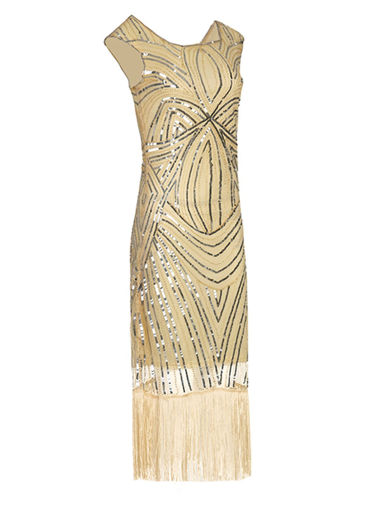 1920s Sequin Flapper Gatsby Dress
