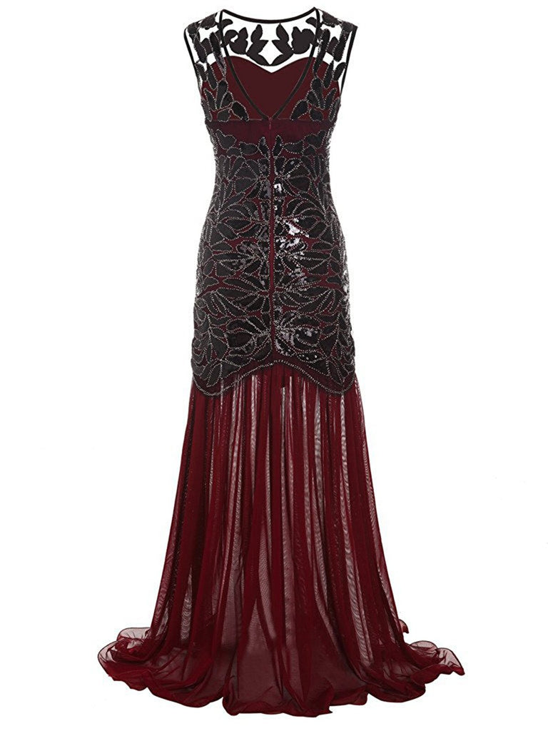 [US Warehouse] 1920s Sequin Gatsby Maxi Dresses