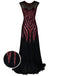 1920s Sequined Elegant Maxi Dress