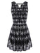 [US Warehouse] Black 1920s Sequined Backless Geometric Dress