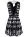 [US Warehouse] Black 1920s Sequined Backless Geometric Dress