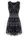 [US Warehouse] Black 1920s Geometric Sequined Dress