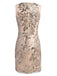[US Warehouse] Pink 1920s Sequined Foral Sleeveless Dress