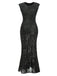 [US Warehouse] 1920s Sequined Sleeveless Geometric Dress