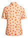 [Pre-Sale] 2PCS Orange 1960s Floral Shirt & Skirt