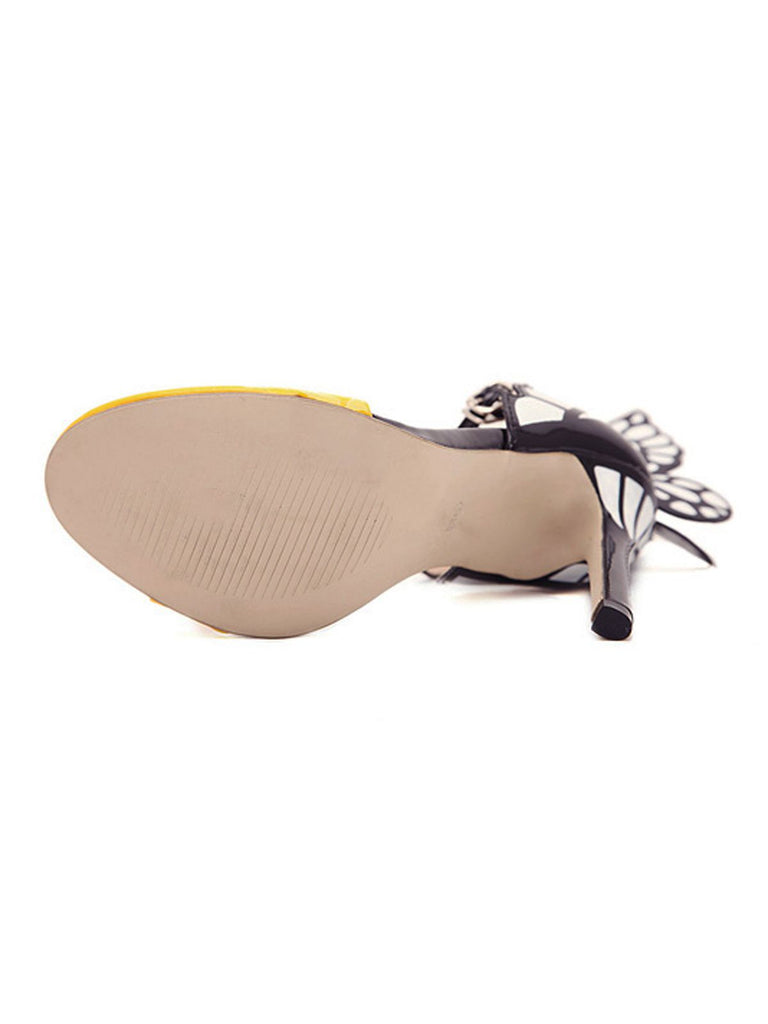 Retro Butterfly Décor Pointed Shoes