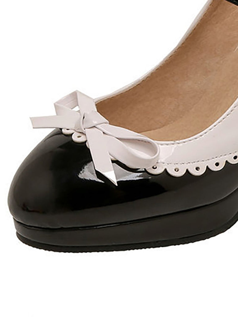 Retro Mary Jane High Heels Shoes
