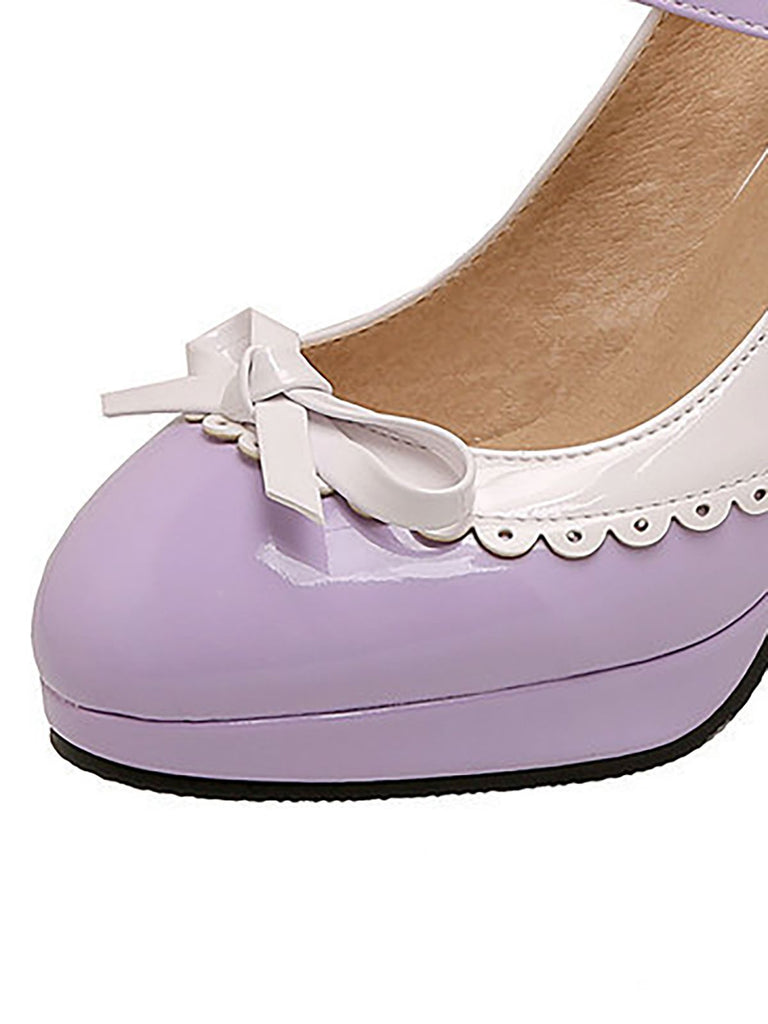 Retro Mary Jane High Heels Shoes
