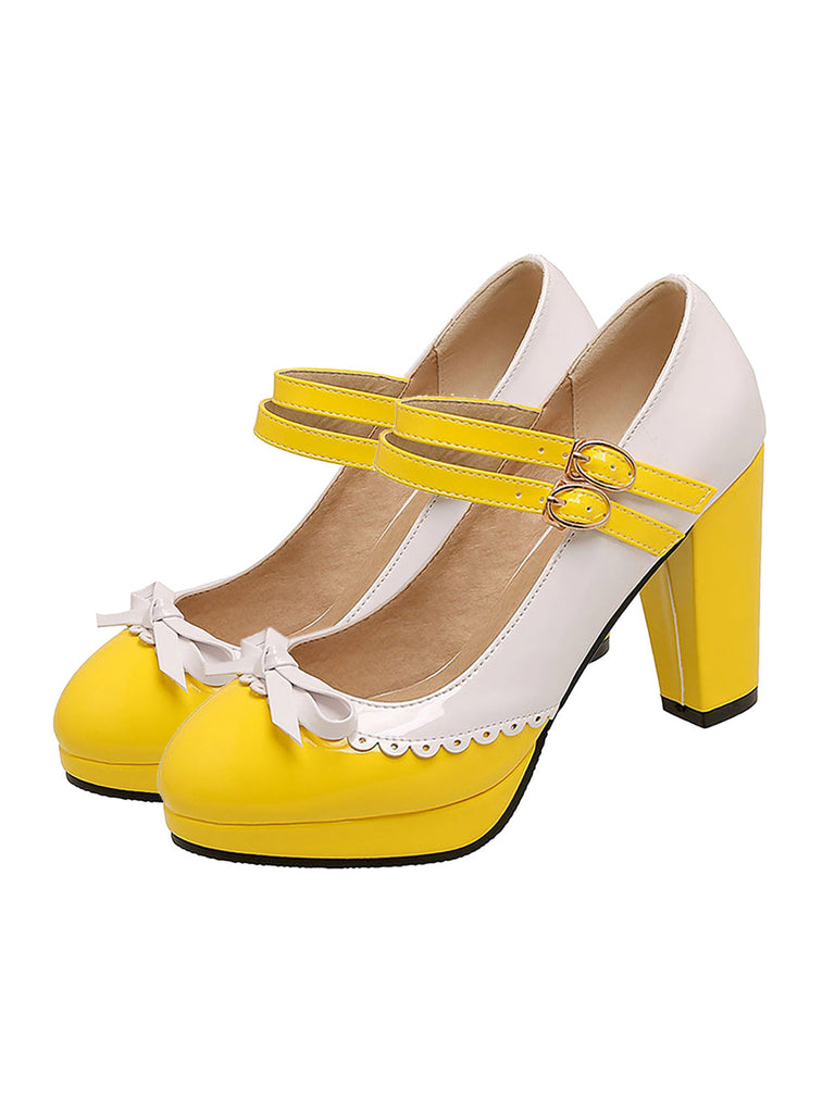Retro Mary Jane High Heels Shoes
