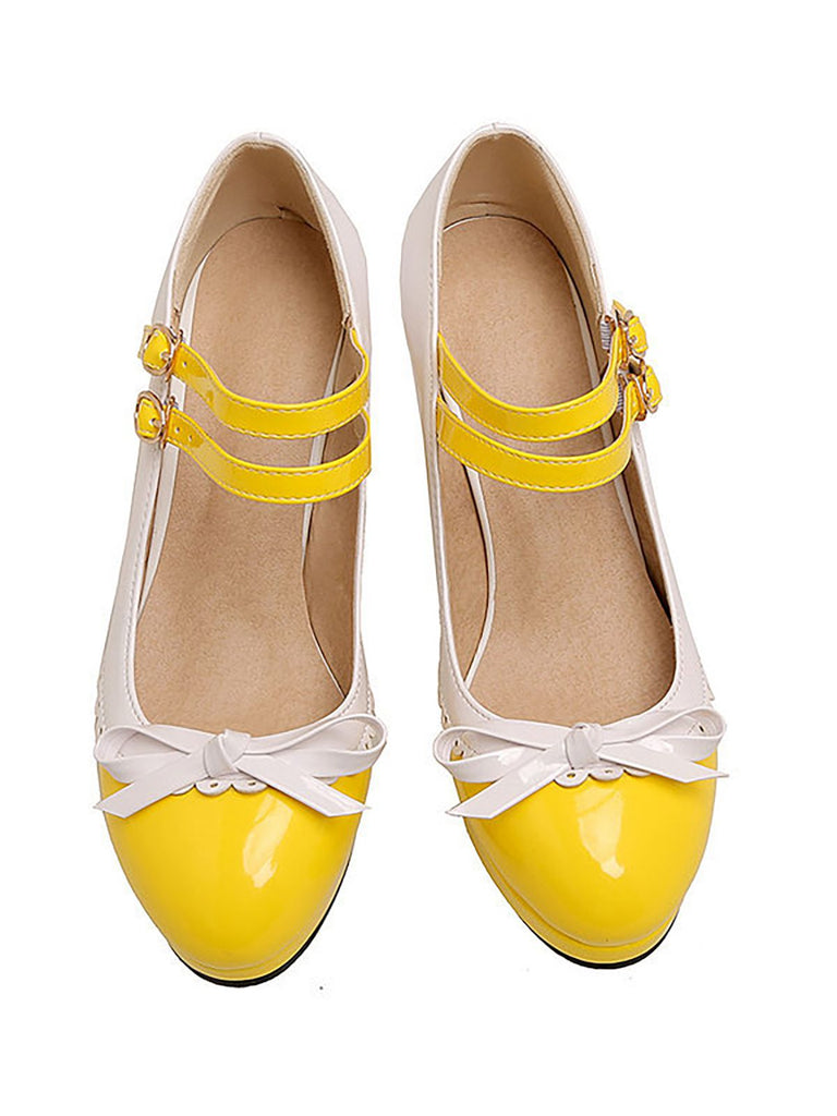 Retro Mary Jane High Heels Shoes