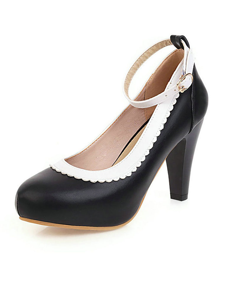 Black slip on high heel dress shoe side cut out | Womens dress shoes, court  & pumps online 1962WS