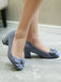 Solid Colored Bow-Knot Wedge Shoes