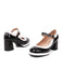 Mary Jane Patchwork High Heels Shoes
