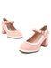 Mary Jane Patchwork High Heels Shoes